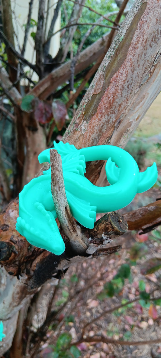 Turquoise blank dragons